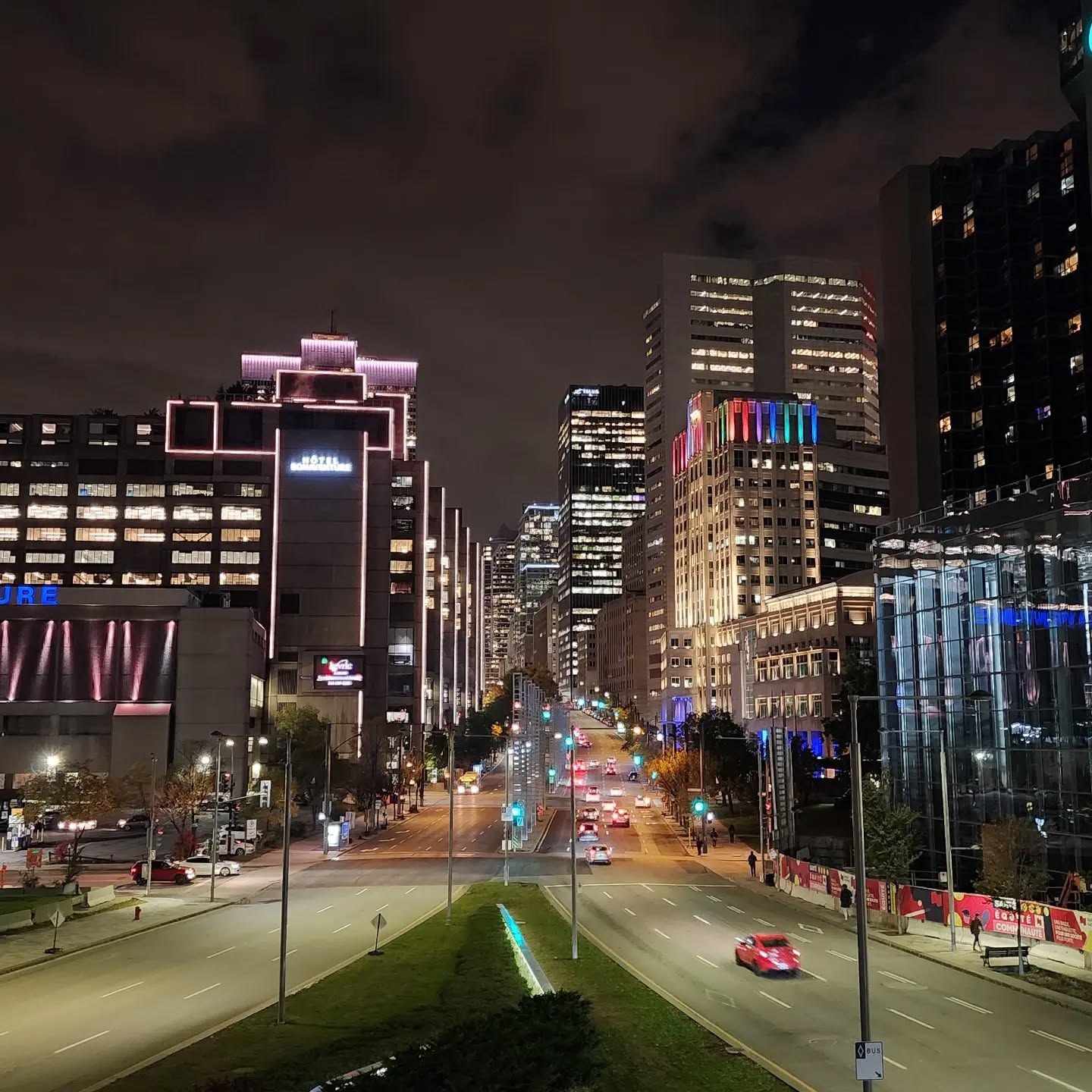 Montreal skyline at night